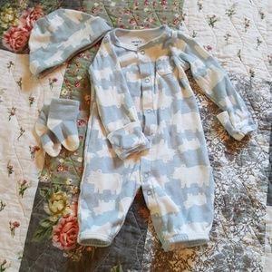 Carter's newborn boy sleeper set